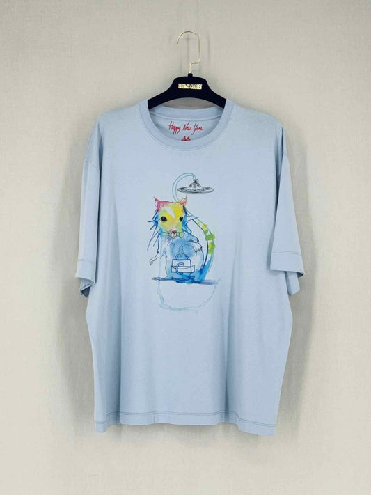 Pre - loved CHLOE Pale Blue Size Medium Top at Reems Closet