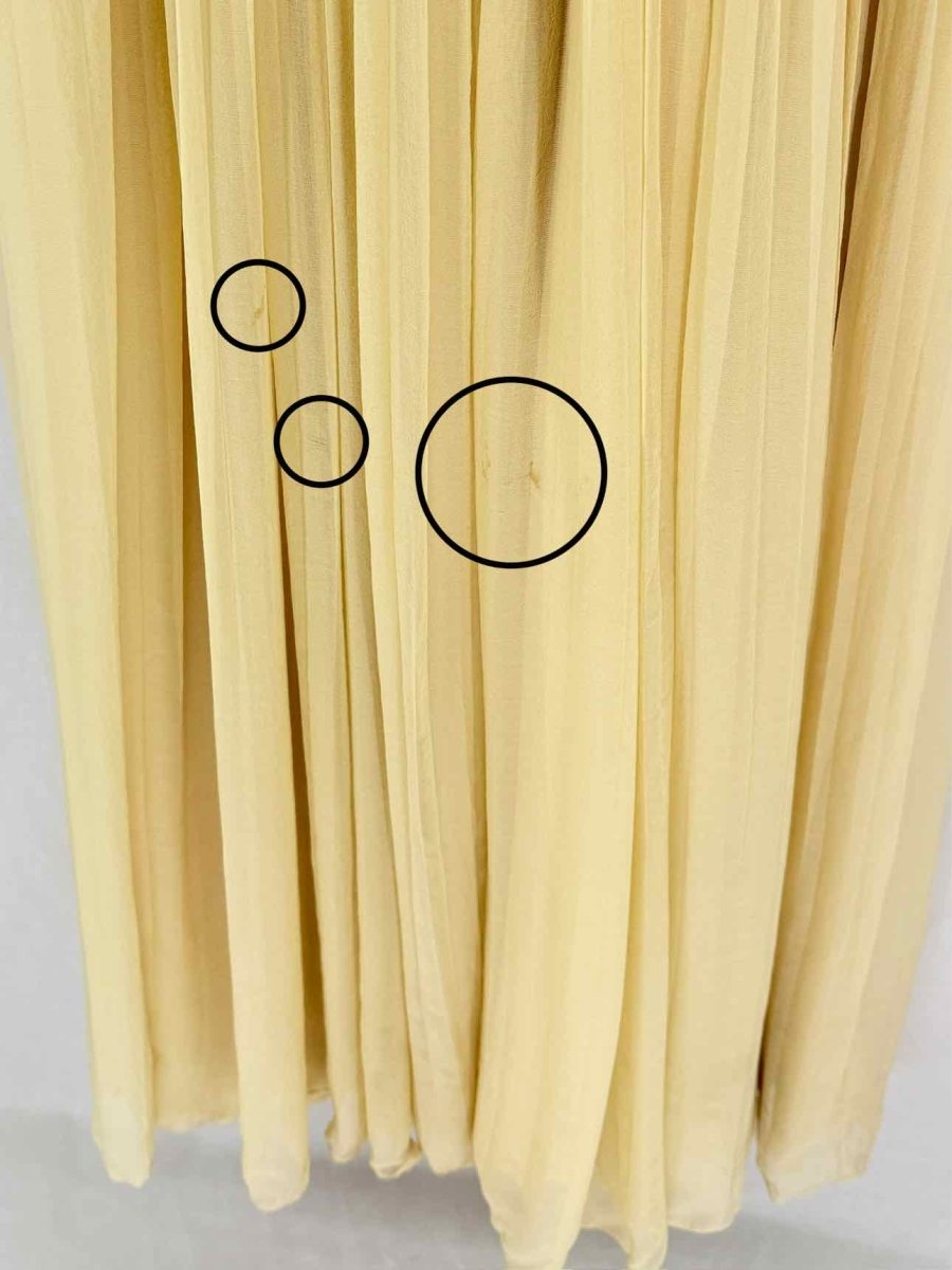 Pre - loved CHLOE Resort 2010 Beige Pleated Size US 8 Midi Dress at Reems Closet