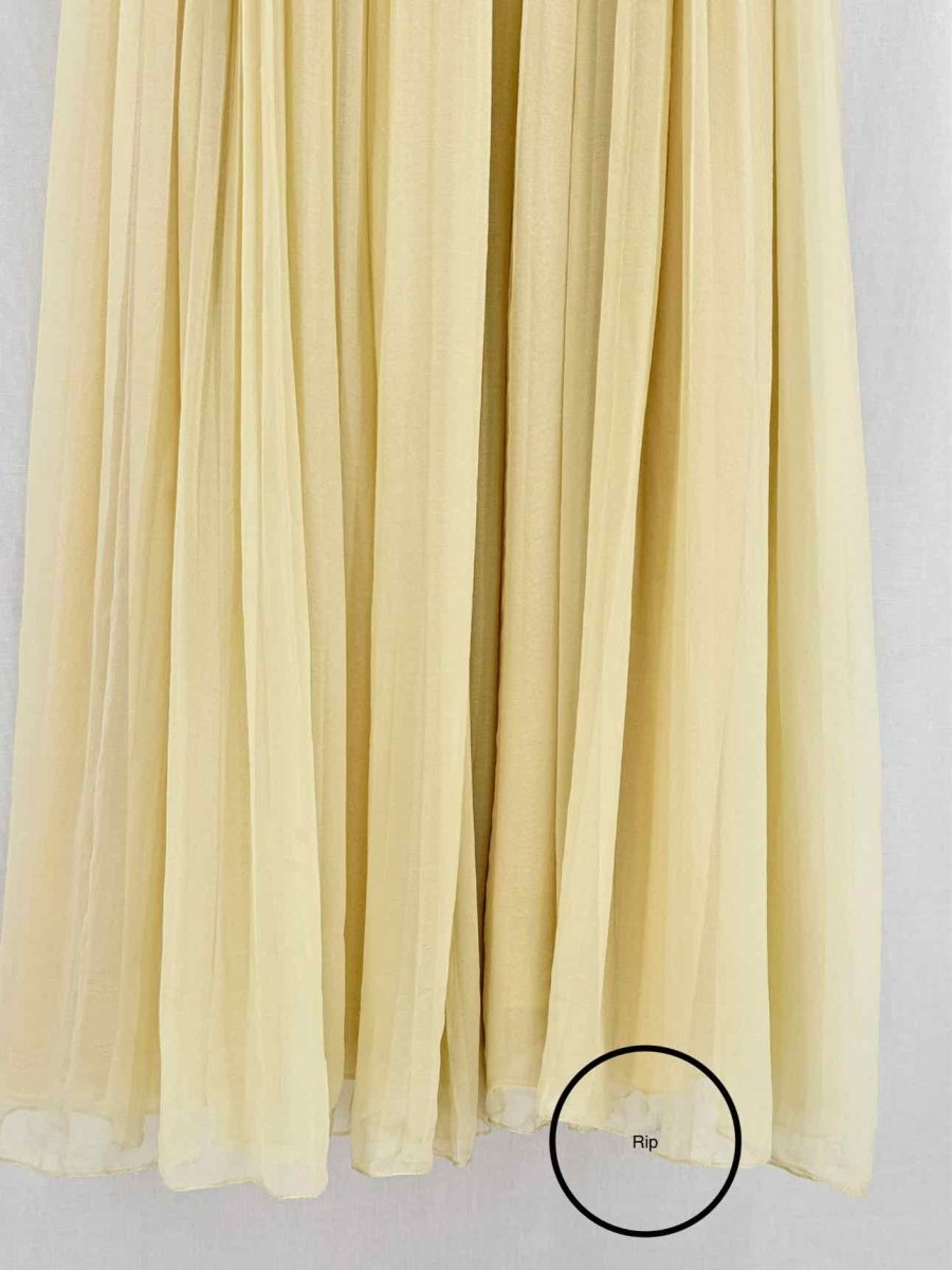 Pre - loved CHLOE Resort 2010 Beige Pleated Size US 8 Midi Dress at Reems Closet