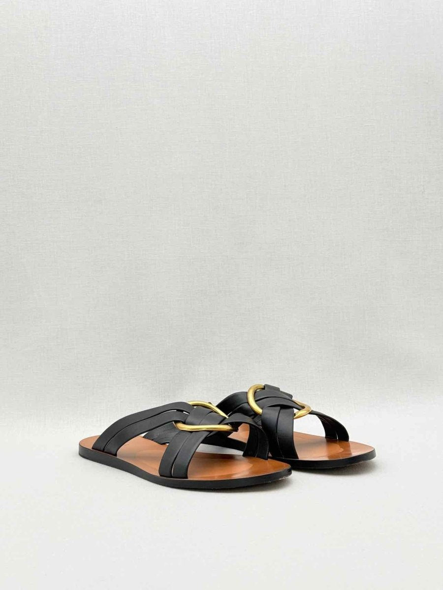 Pre-loved CHLOE Rony Black Size EU 40 Sandals at Reems Closet