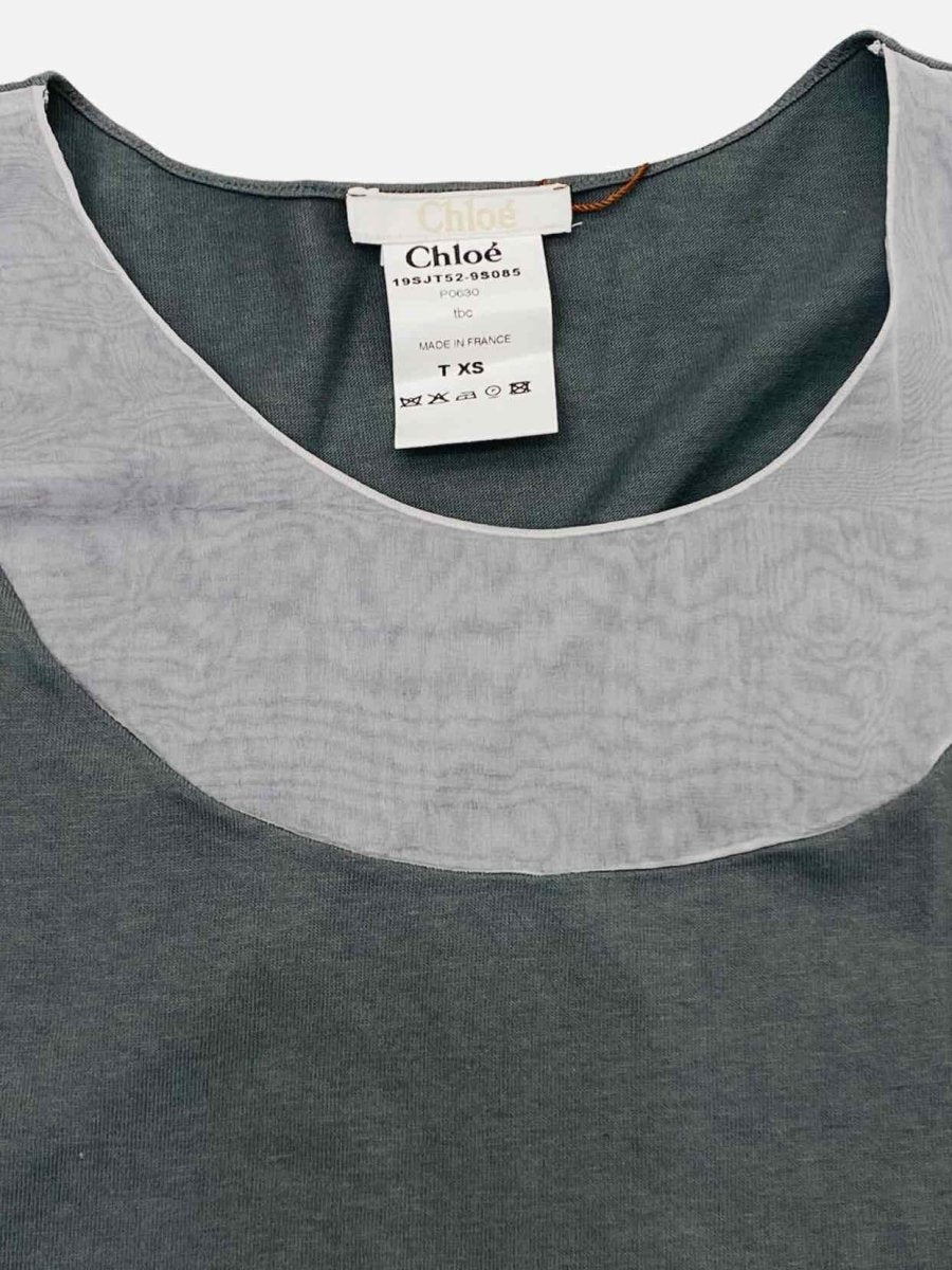 Pre - loved CHLOE Sleeveless Grey Top at Reems Closet