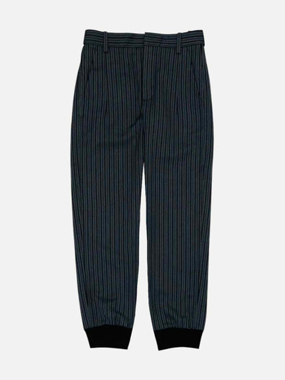 Pre - loved CHLOE Tailored Grey & Black Striped Pants at Reems Closet