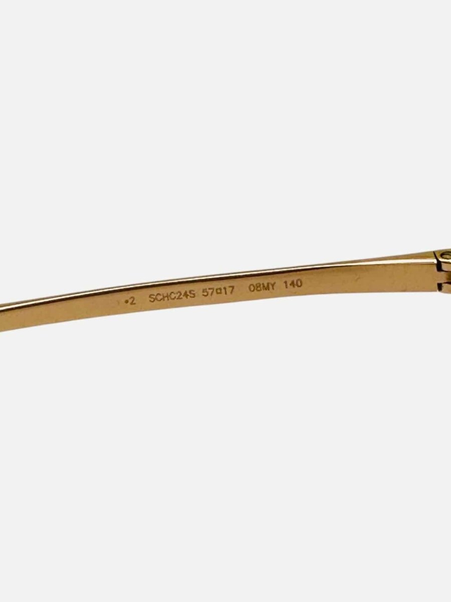 Pre - loved CHOPARD Clubmaster Gold Sunglasses at Reems Closet