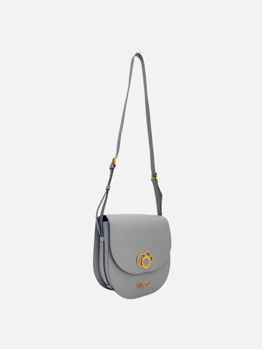 Pre - loved CHOPARD Happy Dreams Grey Crossbody at Reems Closet