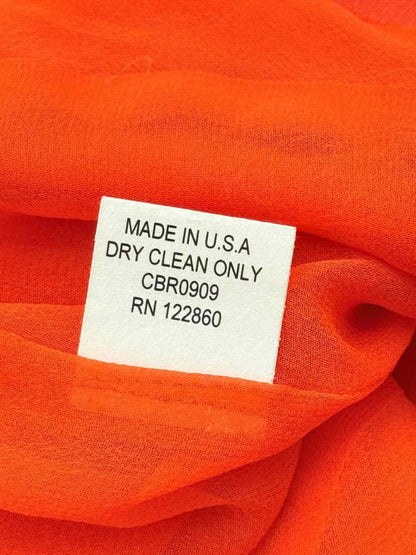 Pre - loved CHRIS BENZ Orange Size US 10 Blouse at Reems Closet