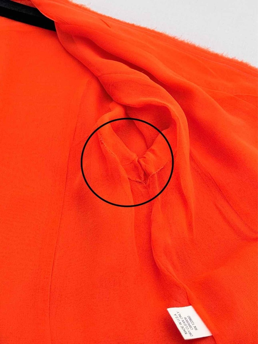 Pre - loved CHRIS BENZ Orange Size US 10 Blouse at Reems Closet