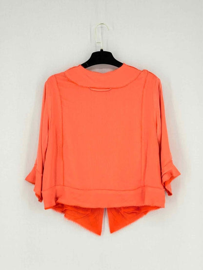 Pre - loved CHRIS BENZ Orange Size US 10 Blouse at Reems Closet