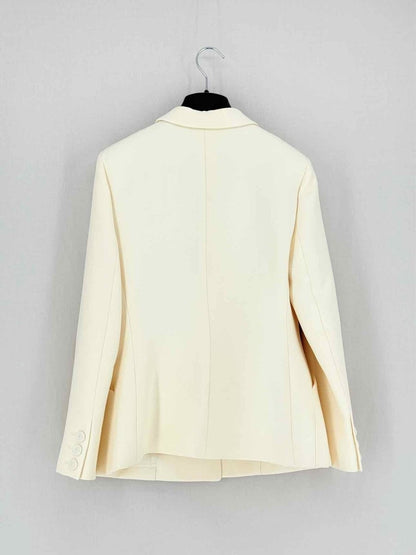 Pre - loved CHRISTIAN DIOR 30 Montaigne Beige Size US 8 Jacket at Reems Closet