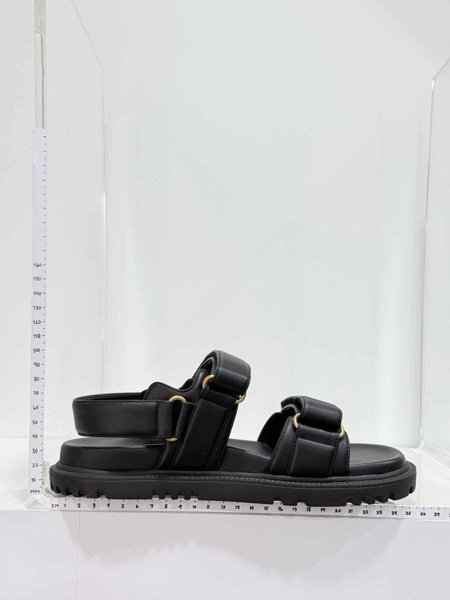 Pre-loved CHRISTIAN DIOR Addict Black Size EU 37.5 Sandals at Reems Closet