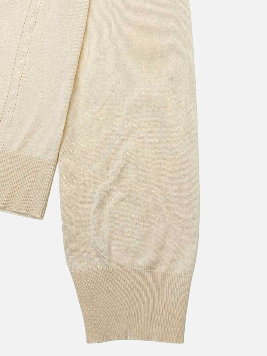 Pre - loved CHRISTIAN DIOR Beige Size US 10 Cardigan at Reems Closet