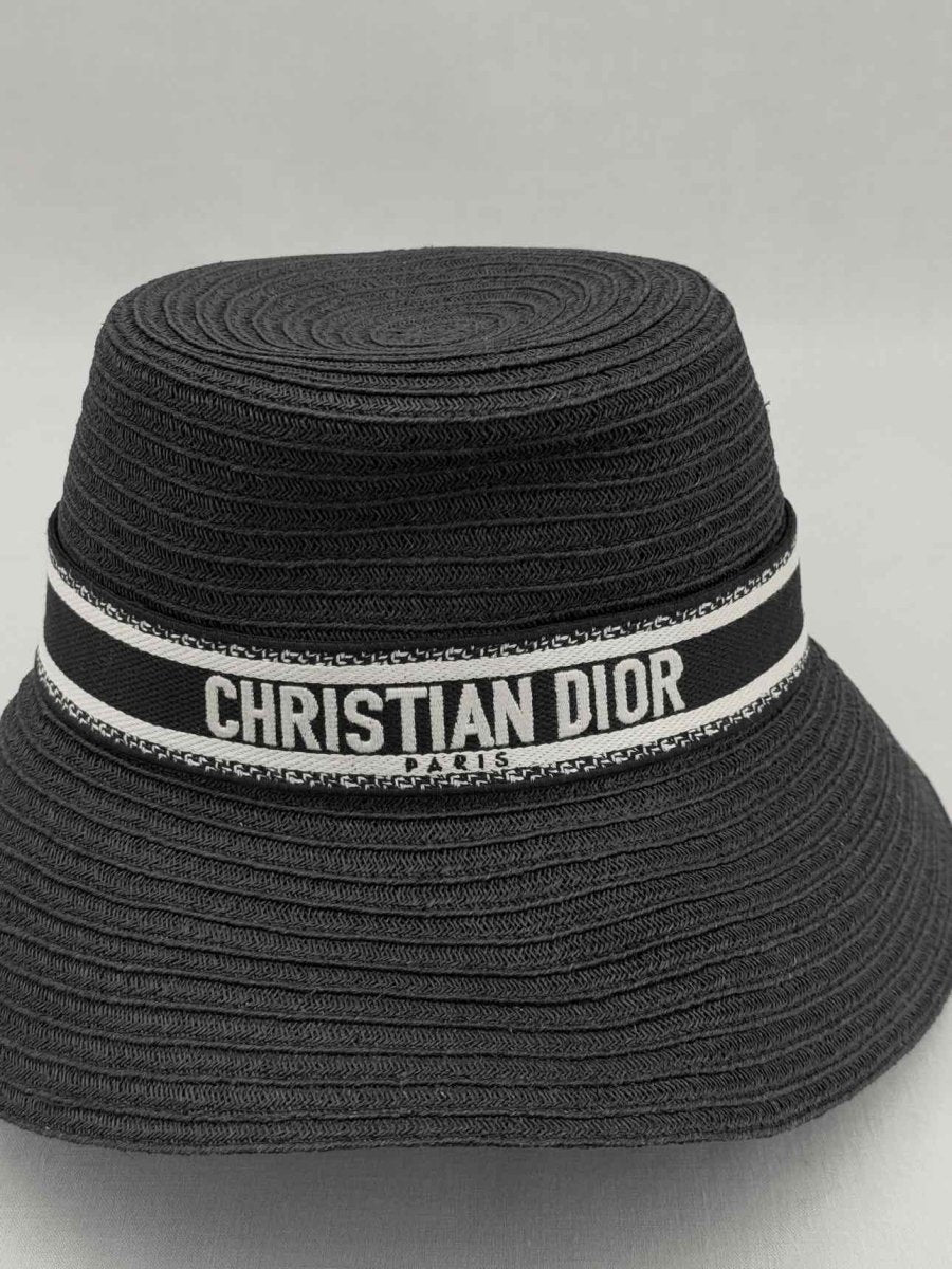 Pre - loved CHRISTIAN DIOR Black Logo Hat at Reems Closet