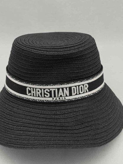 Pre - loved CHRISTIAN DIOR Black Logo Hat at Reems Closet