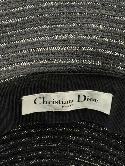 Pre - loved CHRISTIAN DIOR Black Logo Hat at Reems Closet