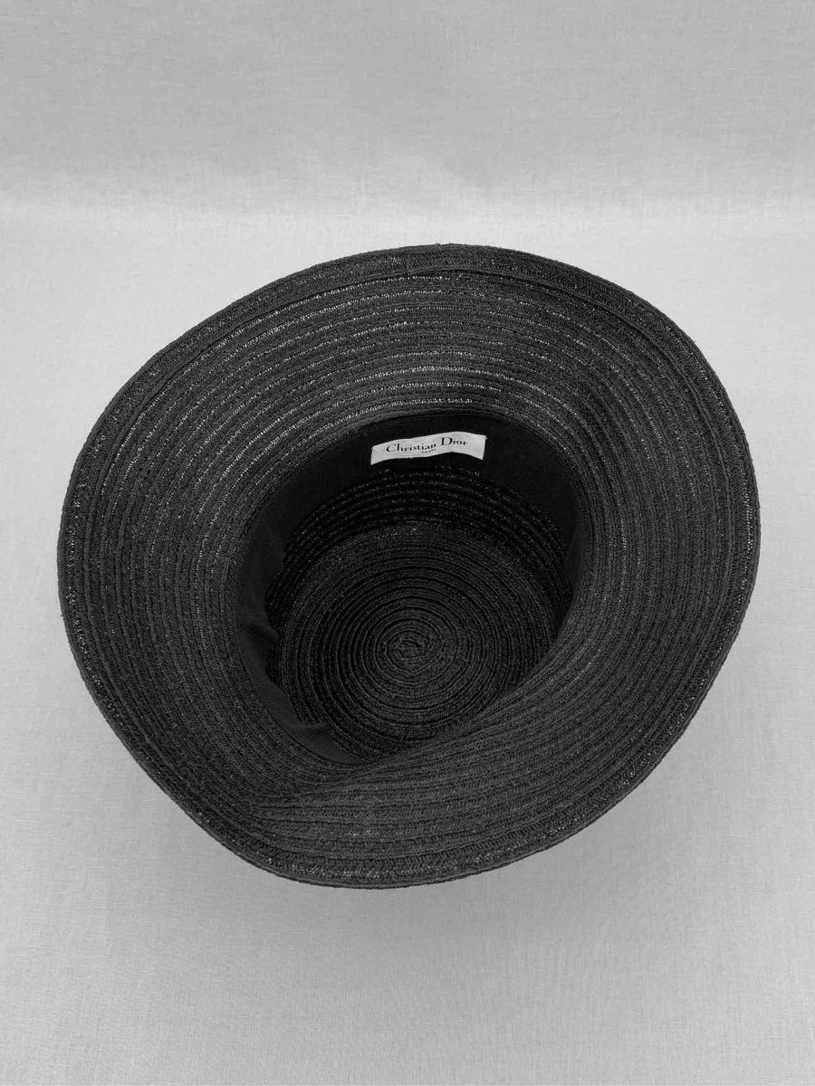 Pre - loved CHRISTIAN DIOR Black Logo Hat at Reems Closet