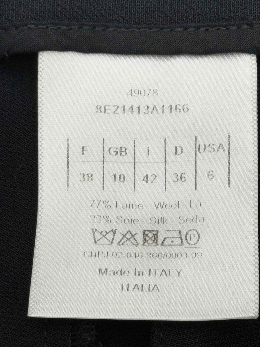 Pre - loved CHRISTIAN DIOR Black Pleated Size US 6 Shorts at Reems Closet