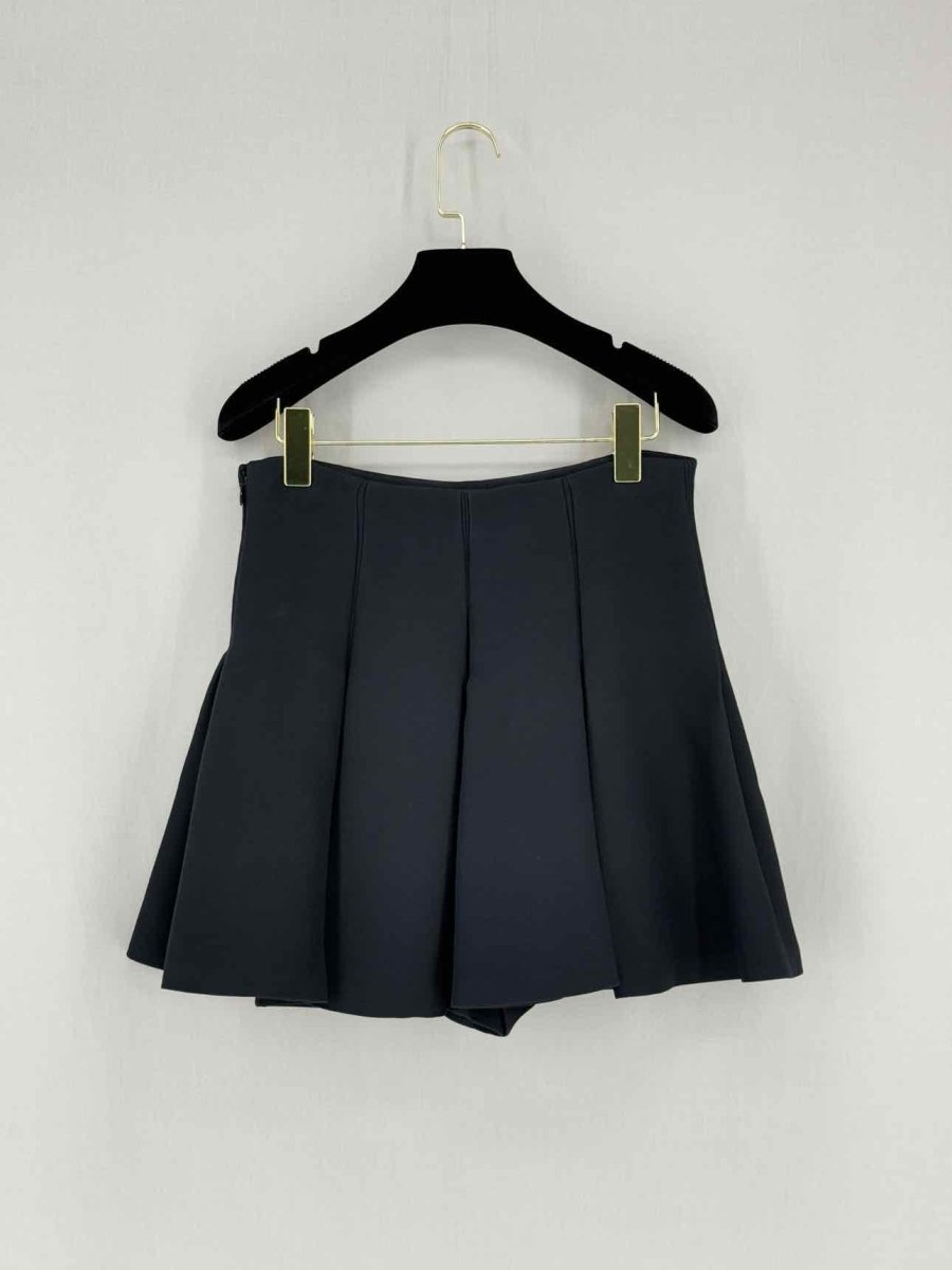 Pre - loved CHRISTIAN DIOR Black Pleated Size US 6 Shorts at Reems Closet