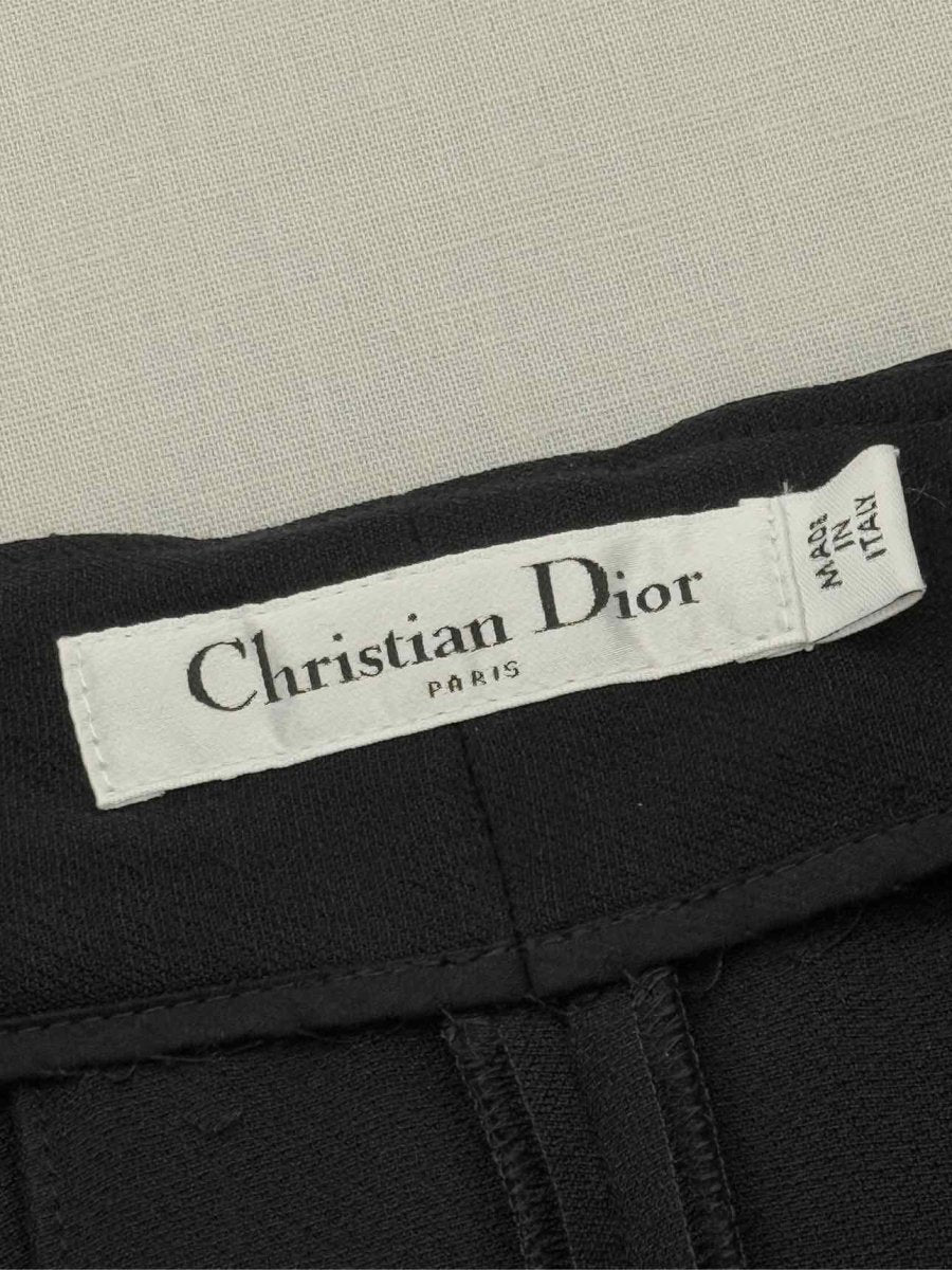 Pre - loved CHRISTIAN DIOR Black Pleated Size US 6 Shorts at Reems Closet