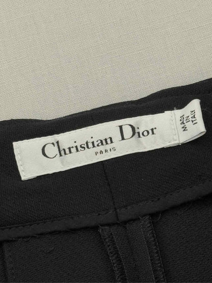 Pre - loved CHRISTIAN DIOR Black Pleated Size US 6 Shorts at Reems Closet