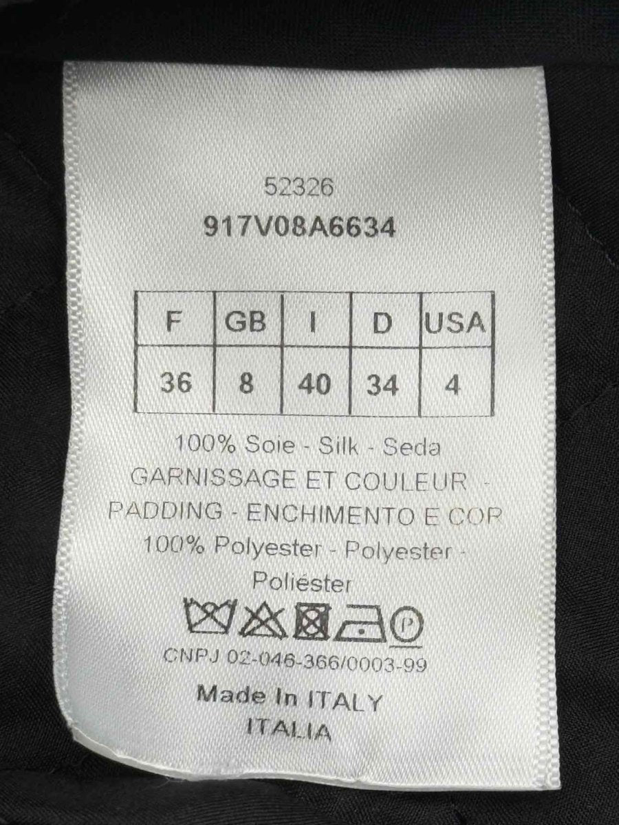 Pre - loved CHRISTIAN DIOR Black Quilted Size US 4 Jacket at Reems Closet