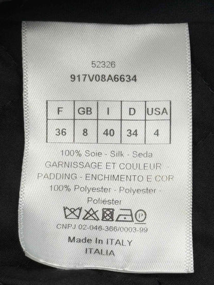 Pre - loved CHRISTIAN DIOR Black Quilted Size US 4 Jacket at Reems Closet