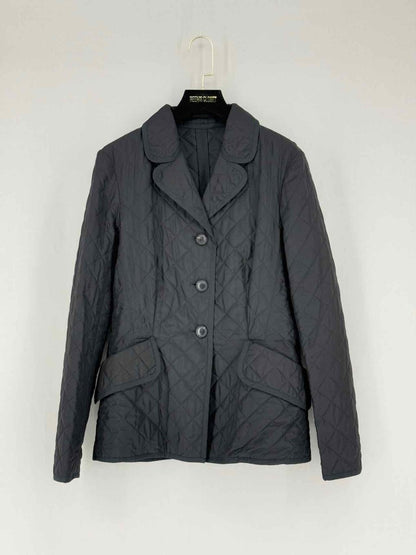 Pre - loved CHRISTIAN DIOR Black Quilted Size US 4 Jacket at Reems Closet