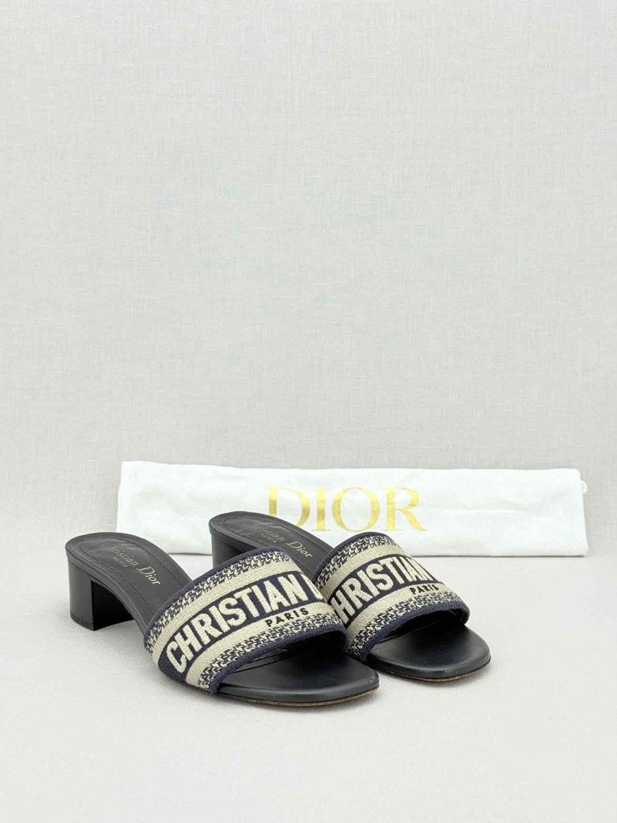 Pre - loved CHRISTIAN DIOR Black Size EU 35.5 Heeled Sandals at Reems Closet