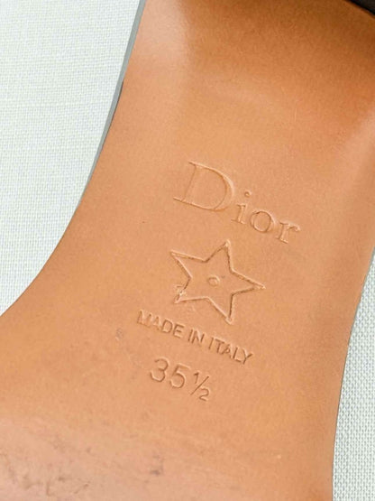 Pre - loved CHRISTIAN DIOR Black Size EU 35.5 Heeled Sandals at Reems Closet