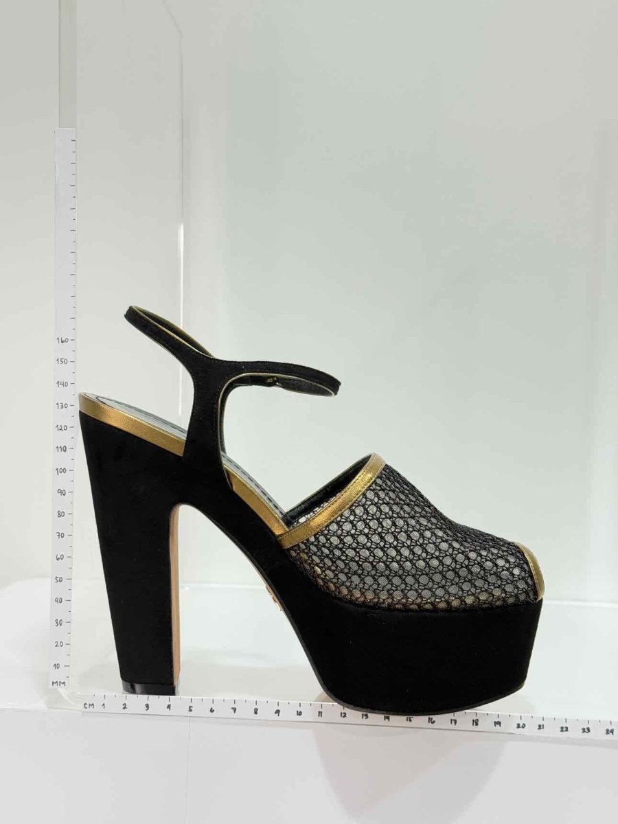 Pre - loved CHRISTIAN DIOR Black Size EU 37 Heeled Sandals at Reems Closet