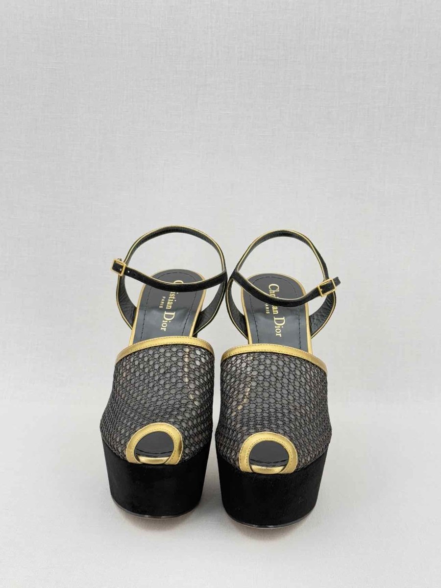 Pre - loved CHRISTIAN DIOR Black Size EU 37 Heeled Sandals at Reems Closet