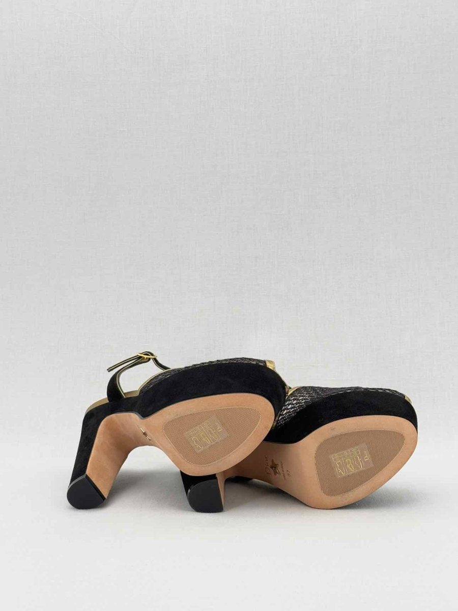 Pre - loved CHRISTIAN DIOR Black Size EU 37 Heeled Sandals at Reems Closet