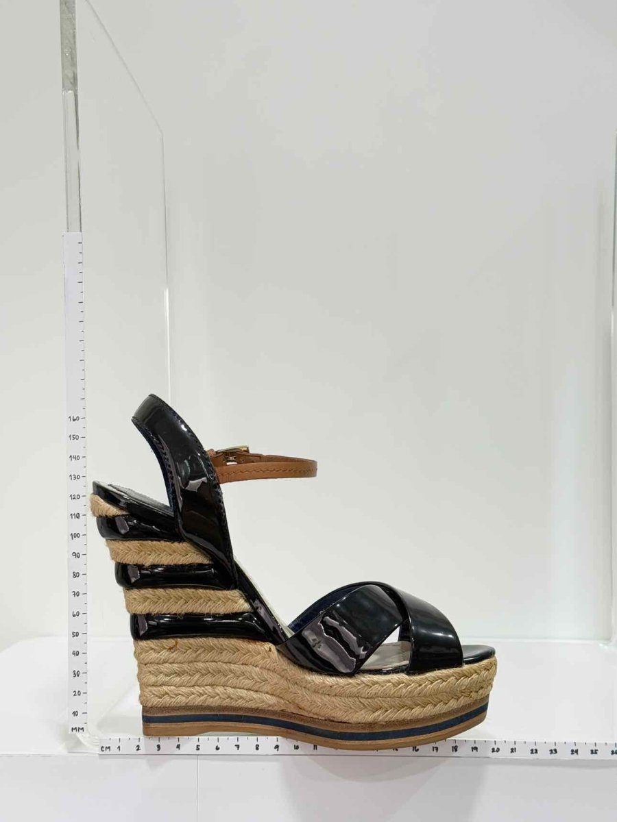 Pre - loved CHRISTIAN DIOR Black Size EU 37.5 Heeled Sandals at Reems Closet