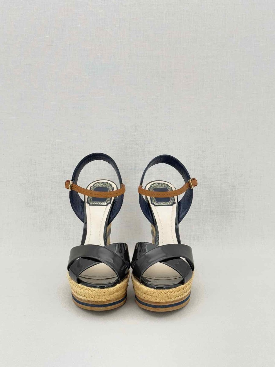 Pre - loved CHRISTIAN DIOR Black Size EU 37.5 Heeled Sandals at Reems Closet