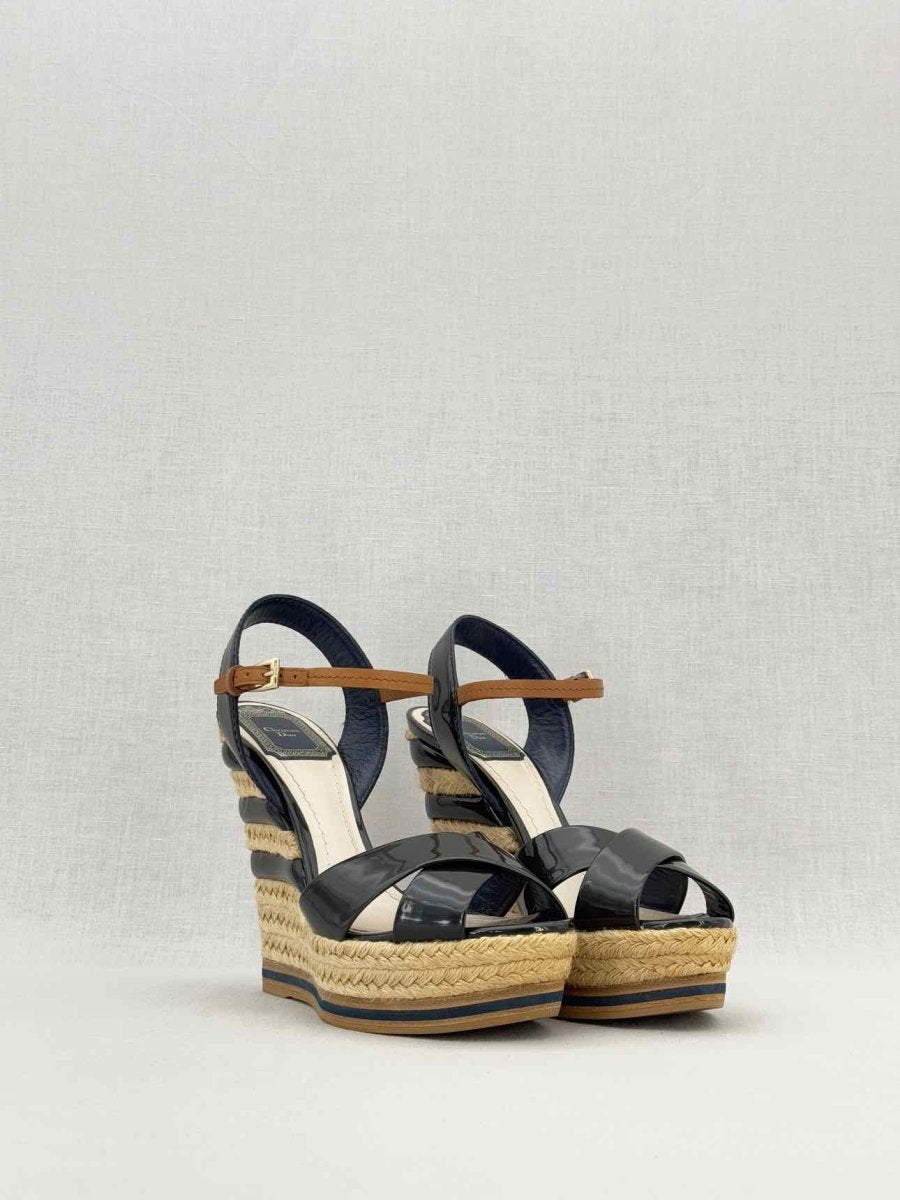 Pre - loved CHRISTIAN DIOR Black Size EU 37.5 Heeled Sandals at Reems Closet