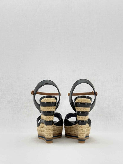 Pre - loved CHRISTIAN DIOR Black Size EU 37.5 Heeled Sandals at Reems Closet