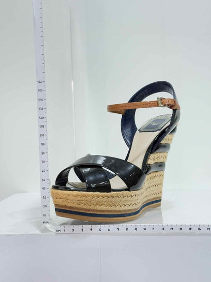 Pre - loved CHRISTIAN DIOR Black Size EU 37.5 Heeled Sandals at Reems Closet