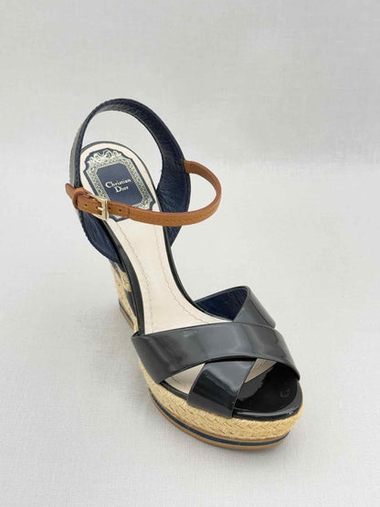 Pre - loved CHRISTIAN DIOR Black Size EU 37.5 Heeled Sandals at Reems Closet