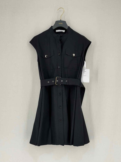 Pre - loved CHRISTIAN DIOR Black Size US 4 Short Dress at Reems Closet