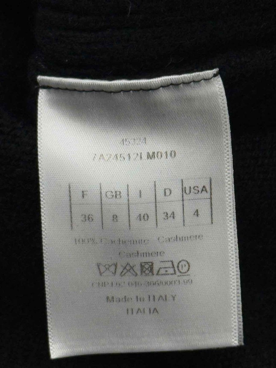 Pre - loved CHRISTIAN DIOR Black Size US 4 Sweater at Reems Closet