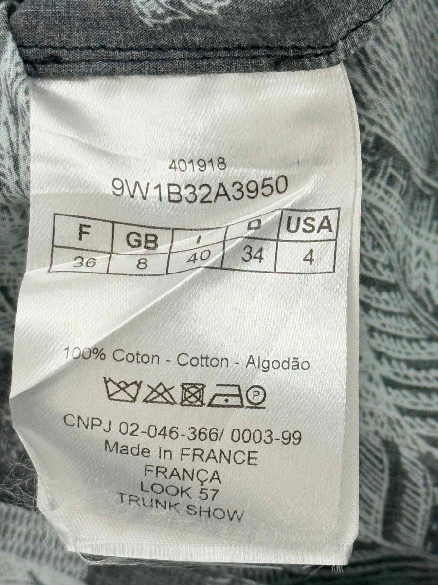Pre - loved CHRISTIAN DIOR Black & White Size US 4 Shirt at Reems Closet