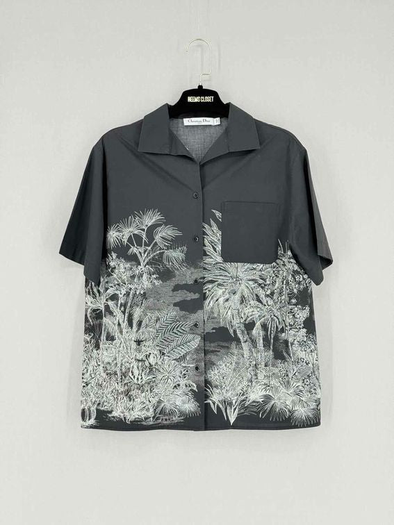 Pre - loved CHRISTIAN DIOR Black & White Size US 4 Shirt at Reems Closet