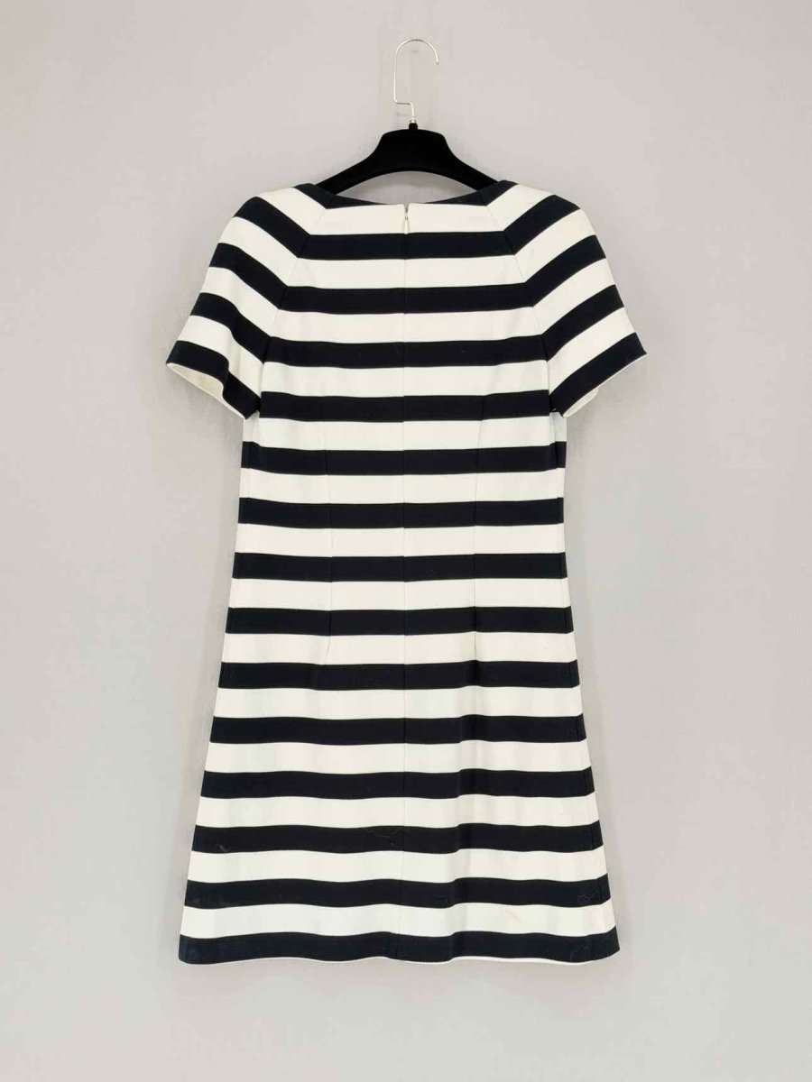 Pre - loved CHRISTIAN DIOR Black & White Size US 6 Short Dress at Reems Closet