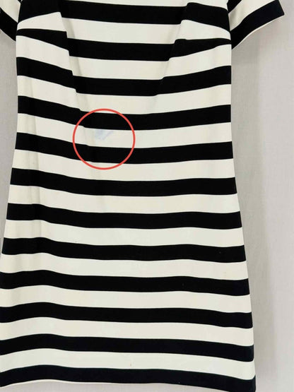 Pre - loved CHRISTIAN DIOR Black & White Size US 6 Short Dress at Reems Closet
