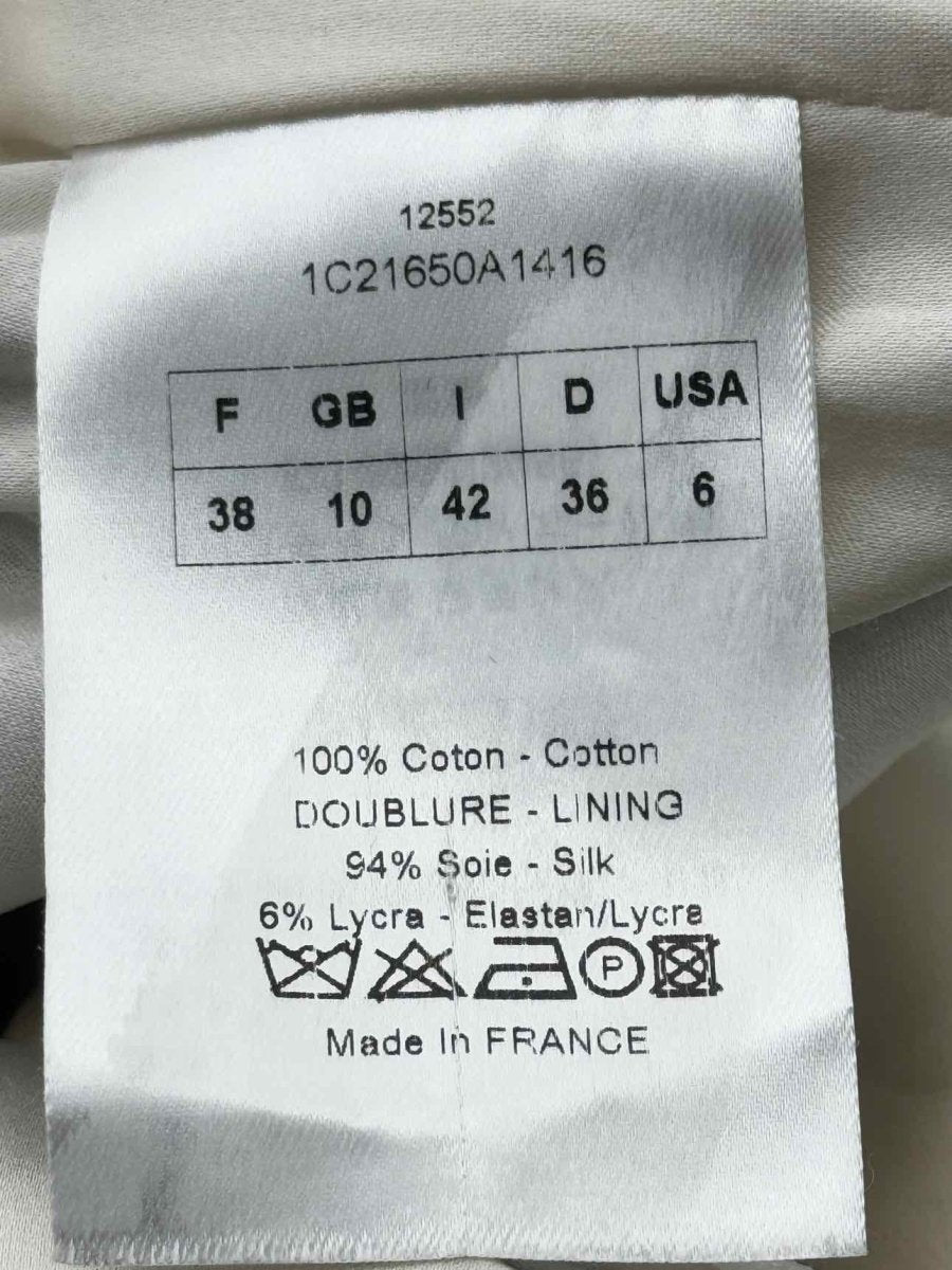 Pre - loved CHRISTIAN DIOR Black & White Size US 6 Short Dress at Reems Closet
