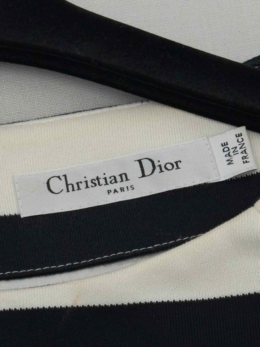 Pre - loved CHRISTIAN DIOR Black & White Size US 6 Short Dress at Reems Closet