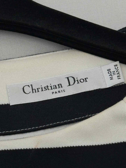 Pre - loved CHRISTIAN DIOR Black & White Size US 6 Short Dress at Reems Closet