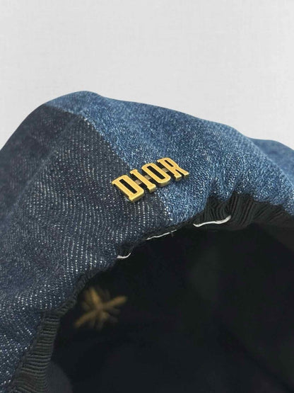 Pre - loved CHRISTIAN DIOR Blue Denim Cap at Reems Closet