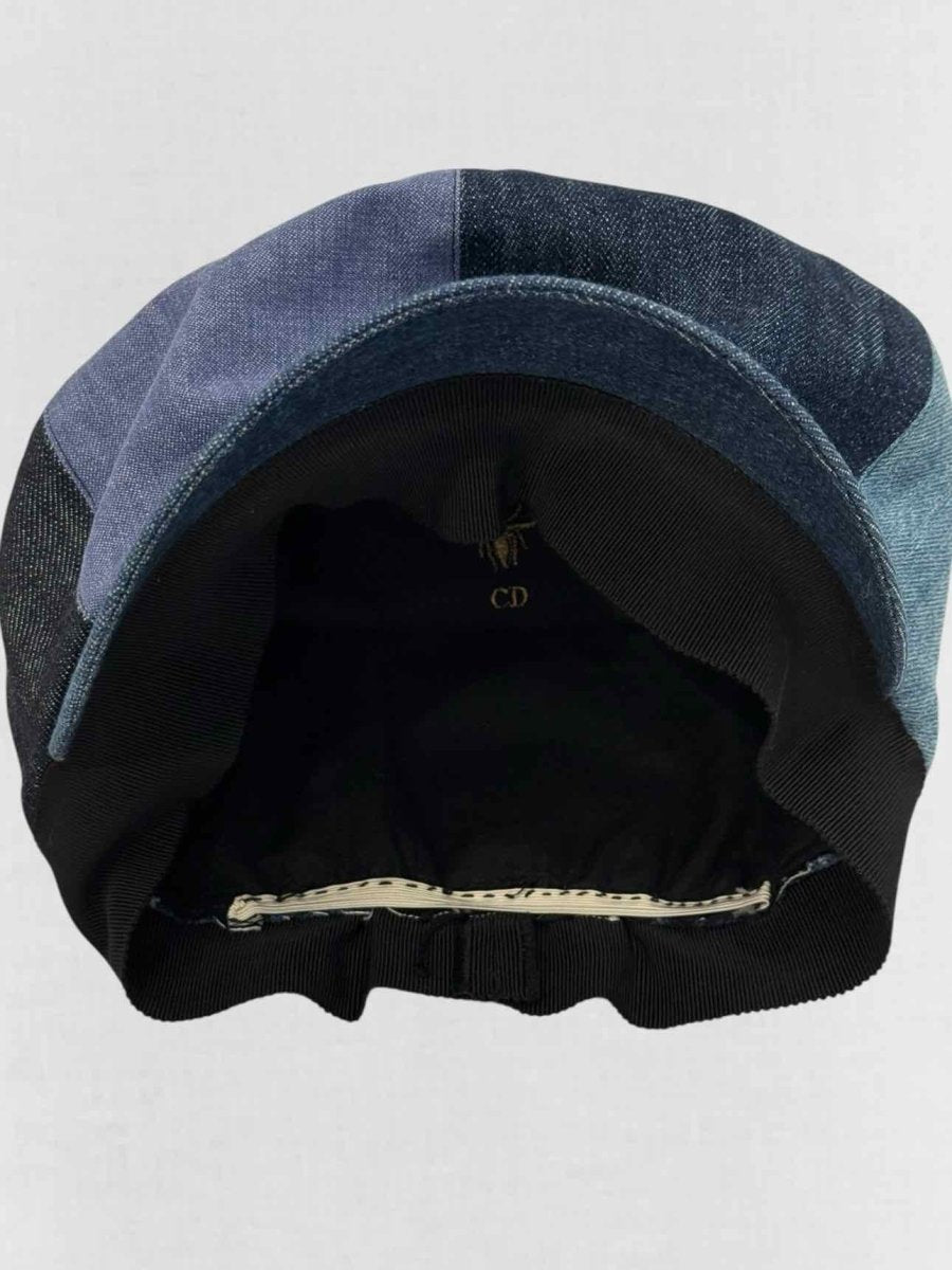 Pre - loved CHRISTIAN DIOR Blue Denim Cap at Reems Closet