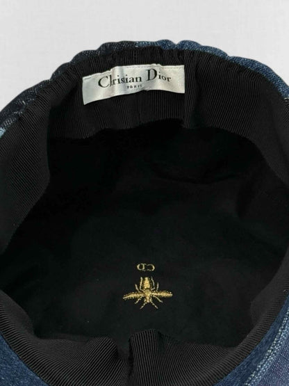 Pre - loved CHRISTIAN DIOR Blue Denim Cap at Reems Closet