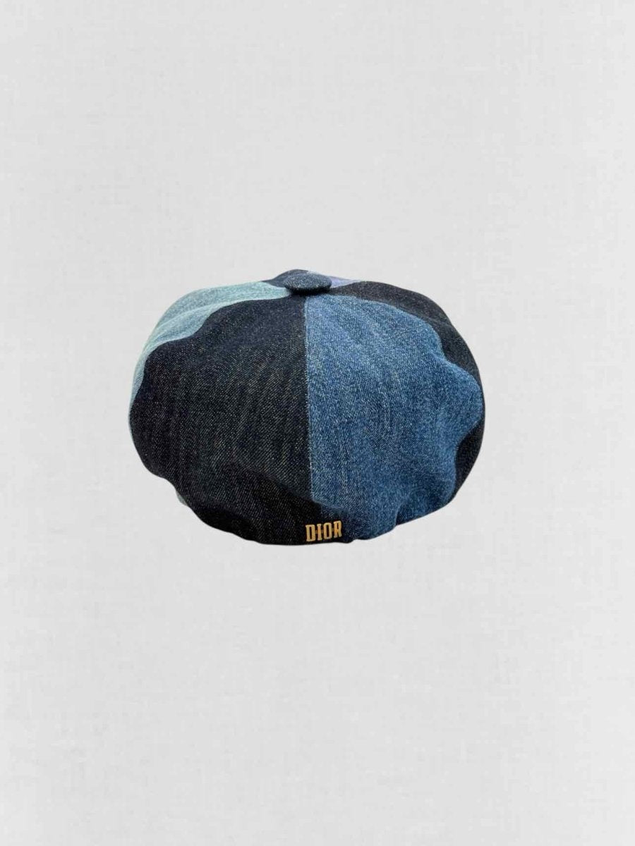 Pre - loved CHRISTIAN DIOR Blue Denim Cap at Reems Closet