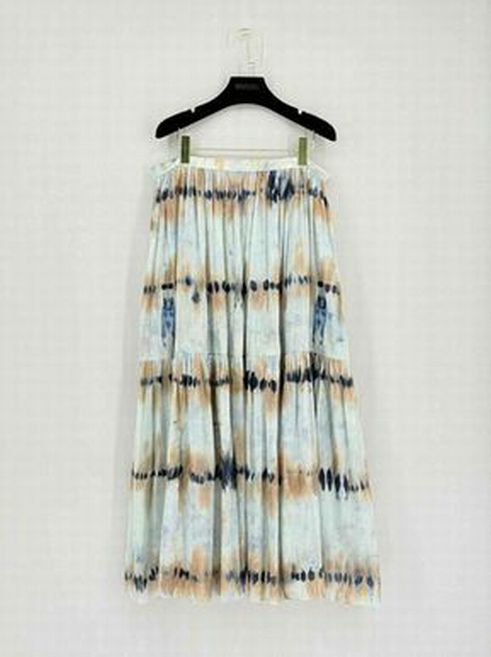 Pre - loved CHRISTIAN DIOR Blue Multicolor Size US 14 Long Skirt at Reems Closet
